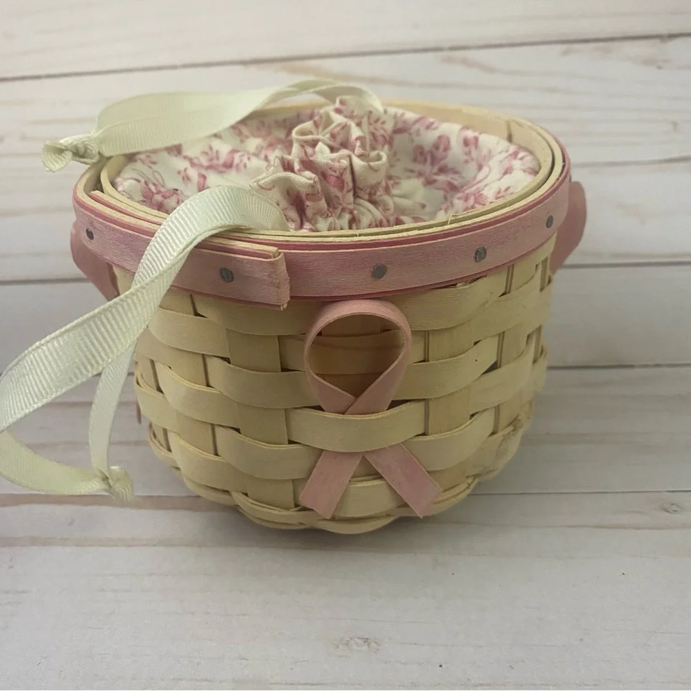 Longaberger Breast American Cancer Society Basket Horizon Of Hope 2006 Pink